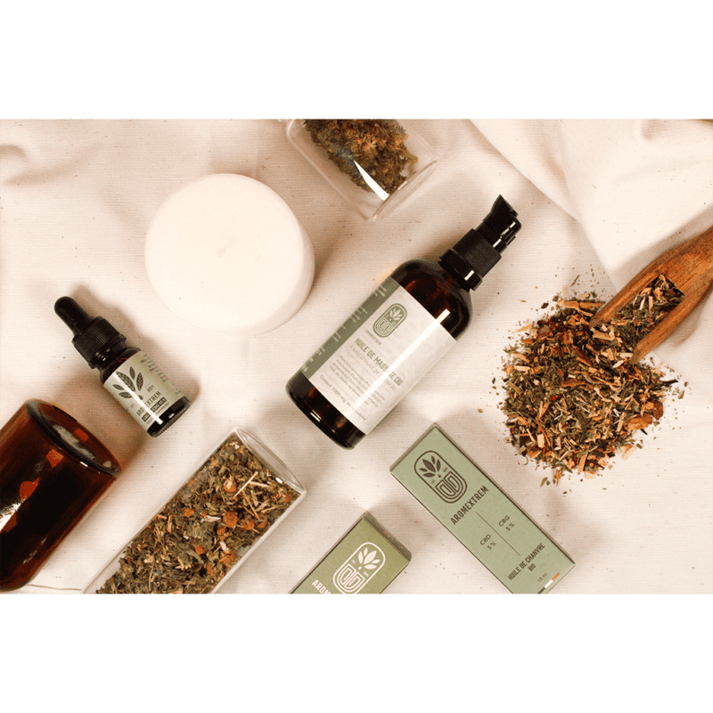 cbd-huile-infusion-fleur-bien-être-plantes-médicinales-aromextrem